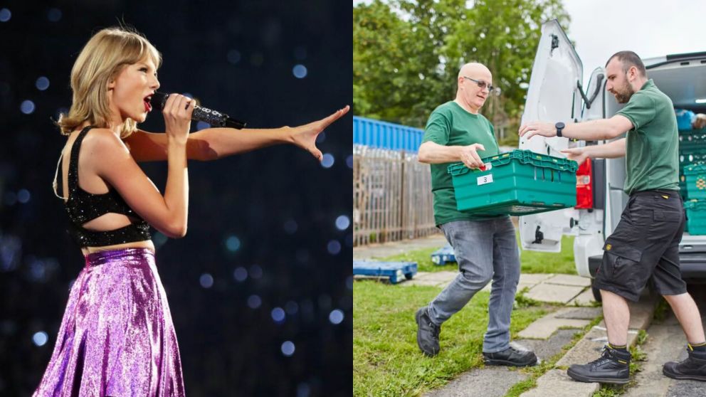 Taylor Swift dona un año de alimentos a organizaciones benéficas del Reino Unido