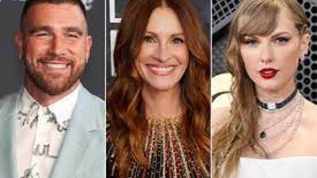 Los fanáticos de Taylor Swift estallaron contra Julia Roberts por ser demasiado cariñosa con Travis Kelce