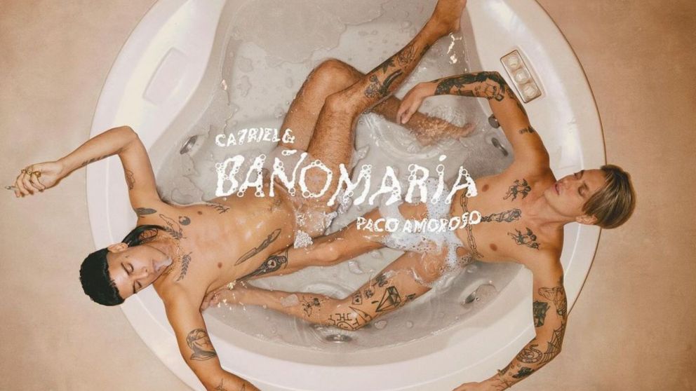 Desnudos y en un jacuzzi: la tapa del nuevo album de Catriel y Paco Amoroso