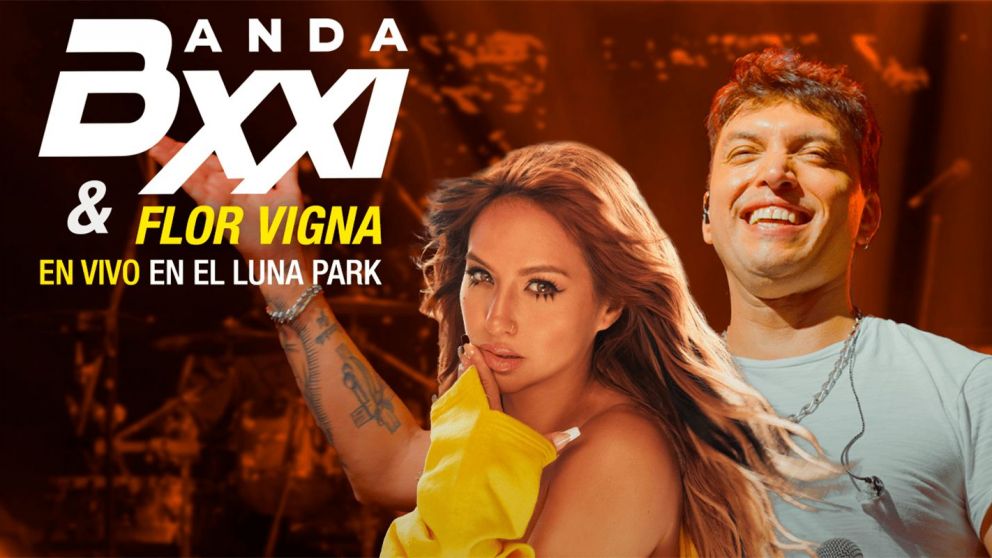 Banda XXI y Flor Vigna estrenan "Cuando me Enamoro" en vivo en el Luna Park