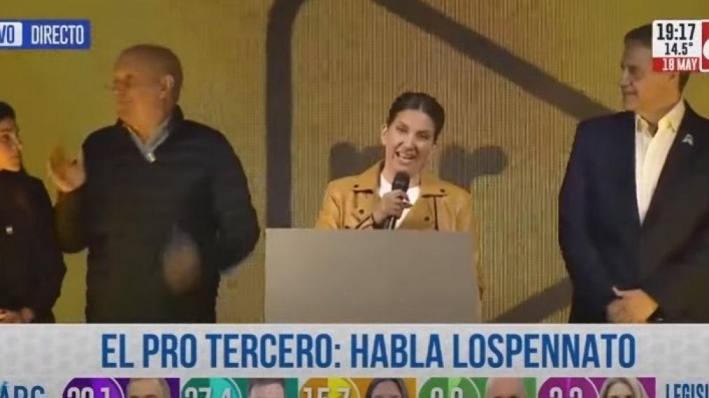 Silvia Lospenatto habló en el búnker del PRO.