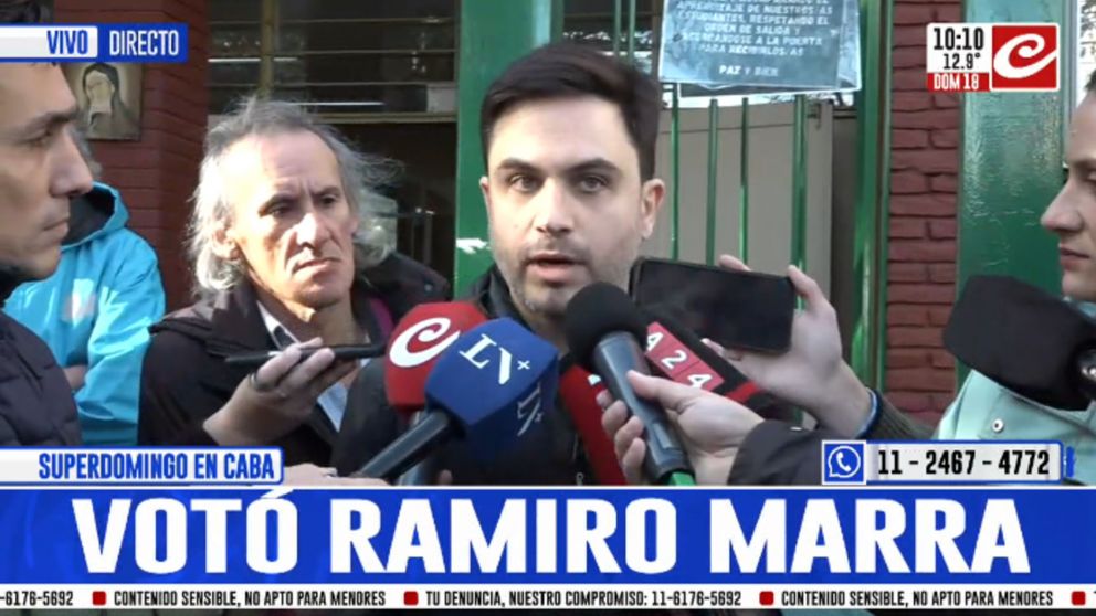 Elecciones 2025: ya vot� Ramiro Marra.