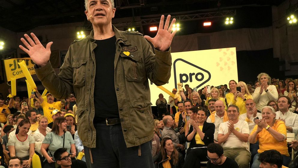 Jorge Macri en el cierre de campaña del PRO (NA).