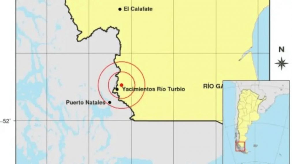 El temblor de 5,2 en la escala de Richter sacudió el sur de Argentina y Chile.