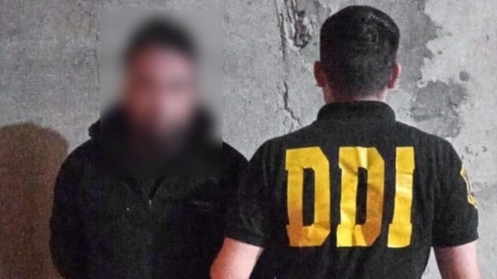 Este es el sujeto resultó aprehendido por los investigadores policiales.