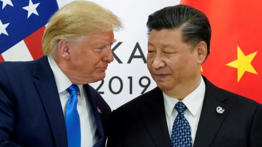 El presidente de los Estados Unidos, Donald Trump, y su par de China, Xi Jinping (Gentileza de France 24).