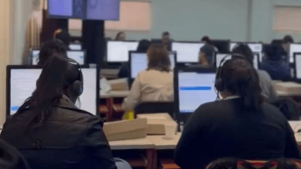 Salta: centro de escrutiño del Tribunal Electoral.