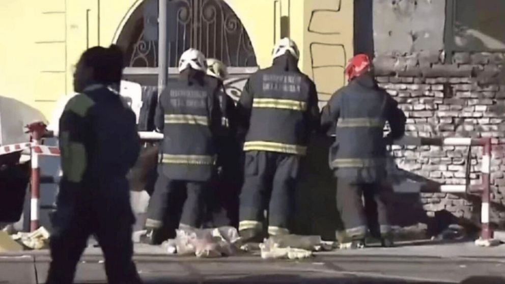 La Policía de la Ciudad investiga las causas del accidente (Captura de TV).