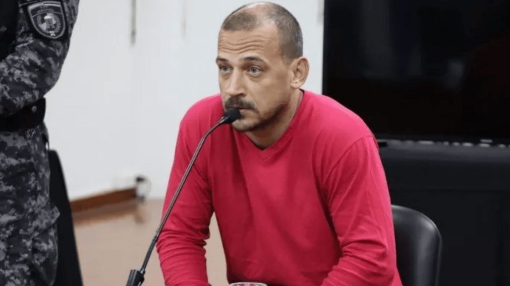 El imputado Sebastián Kiczka durante su declaración en el juicio.