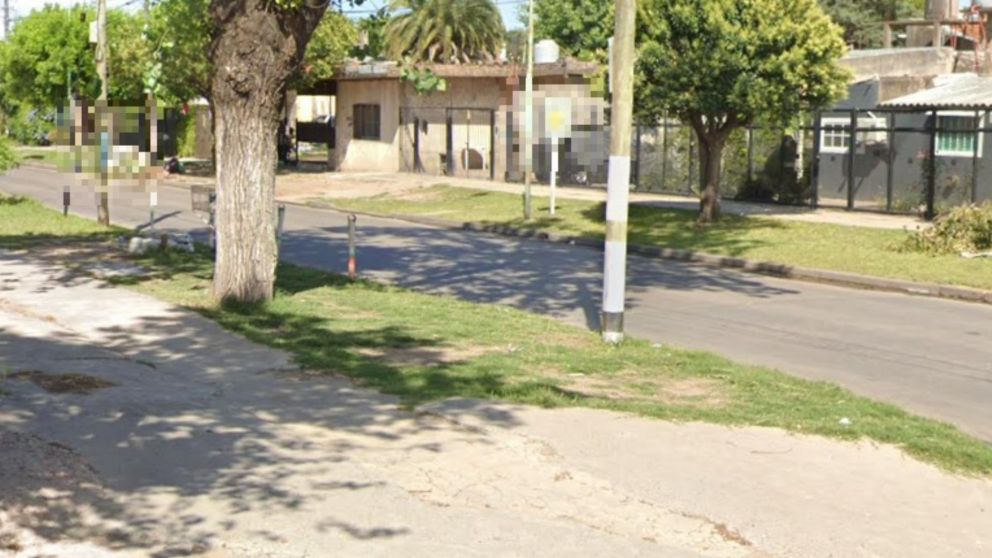 Acá, en este vecindario, se produjo la mortal colisión.