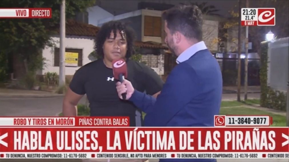 Violento robo en Morón.