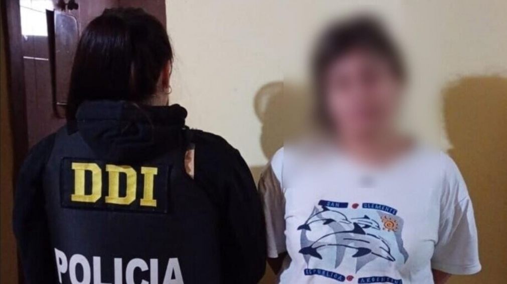 Esta es la mujer que fue detenida por los investigadores policiales.