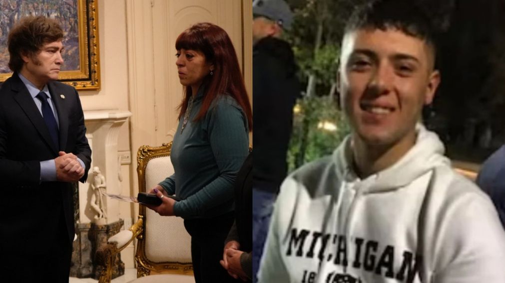 Milei recibió a la familia del joven de 20 años.