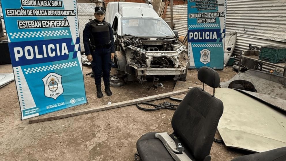 La Policía comprobó la existencia de un desarmadero clandestino.