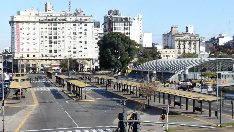 La medida de fuerza fue convocada por la UTA para este martes (Crónica / Pablo Villán).