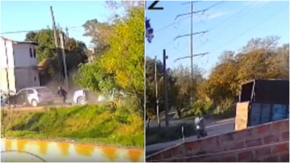 La víctima repelió un ataque a tiros con su arma reglamentaria.