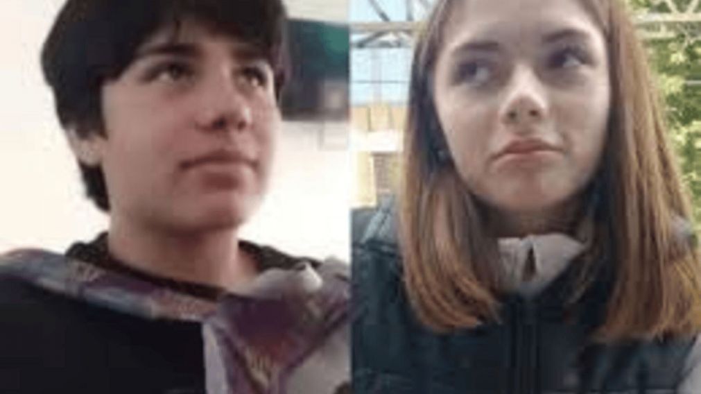 Josué y Paloma de 14 y 16 años, respectivamente.