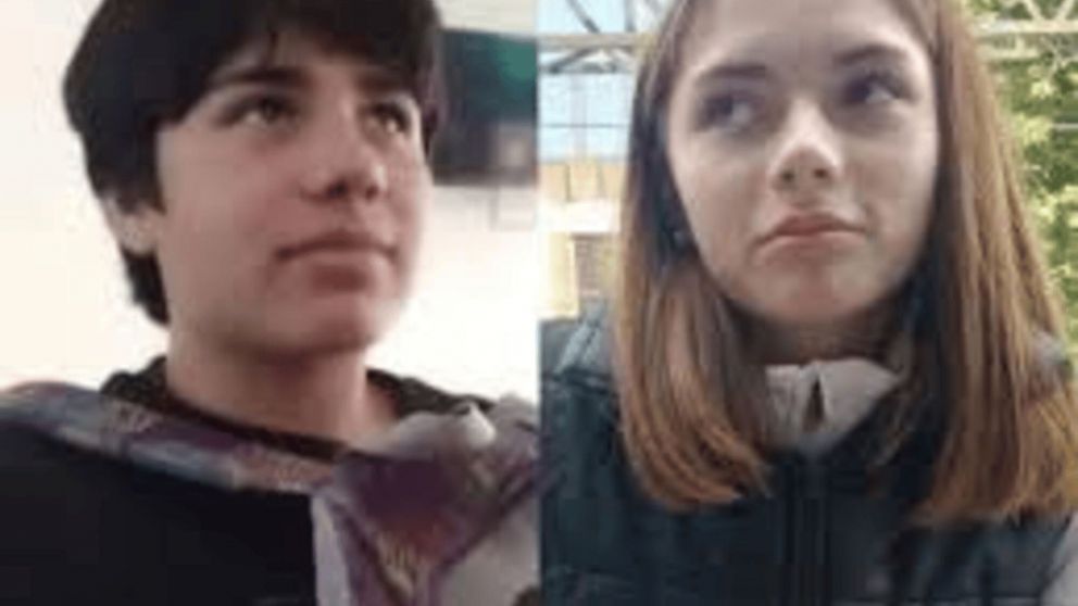 Josué y Paloma de 14 y 16 años, respectivamente.
