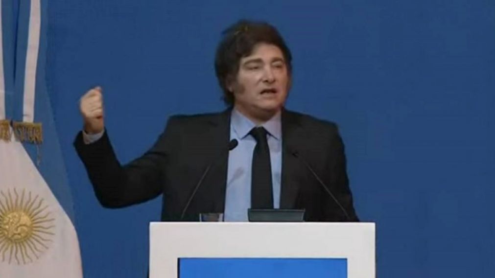 Javier Milei participa de la Expo EFI.