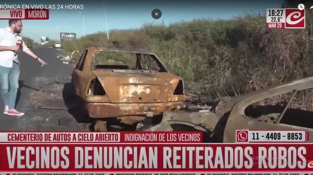 Indignación de los vecinos.
