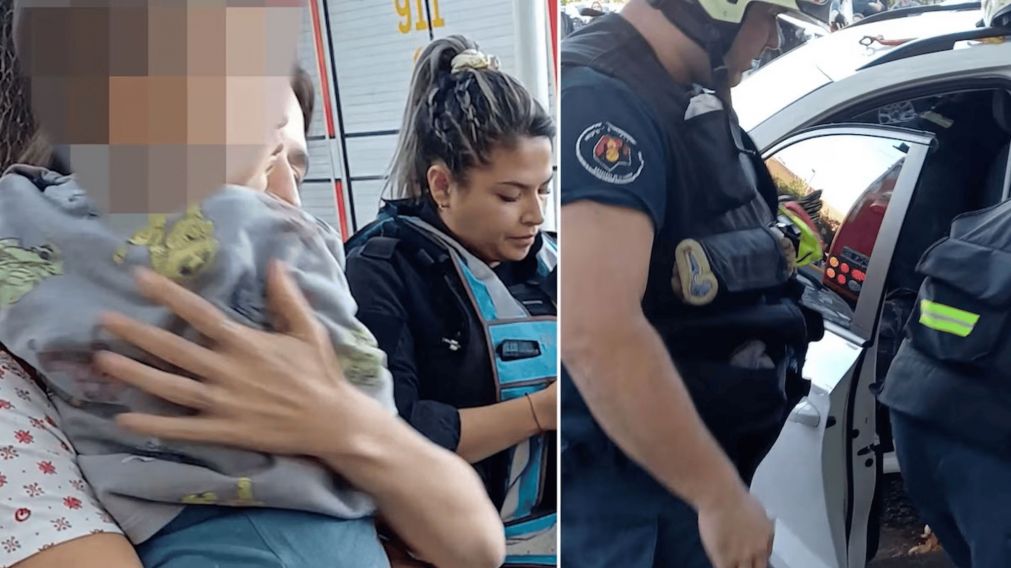 El vehículo se cerró con las llaves adentro en plena calle.