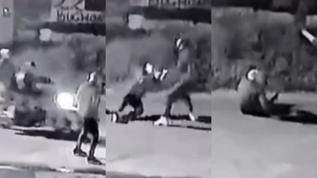 La secuencia del brutal asalto al jubilado de 80 años.