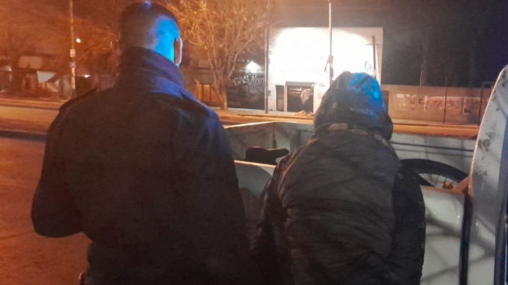 Uno de los adolescentes que resultó apresado en el procedimiento.