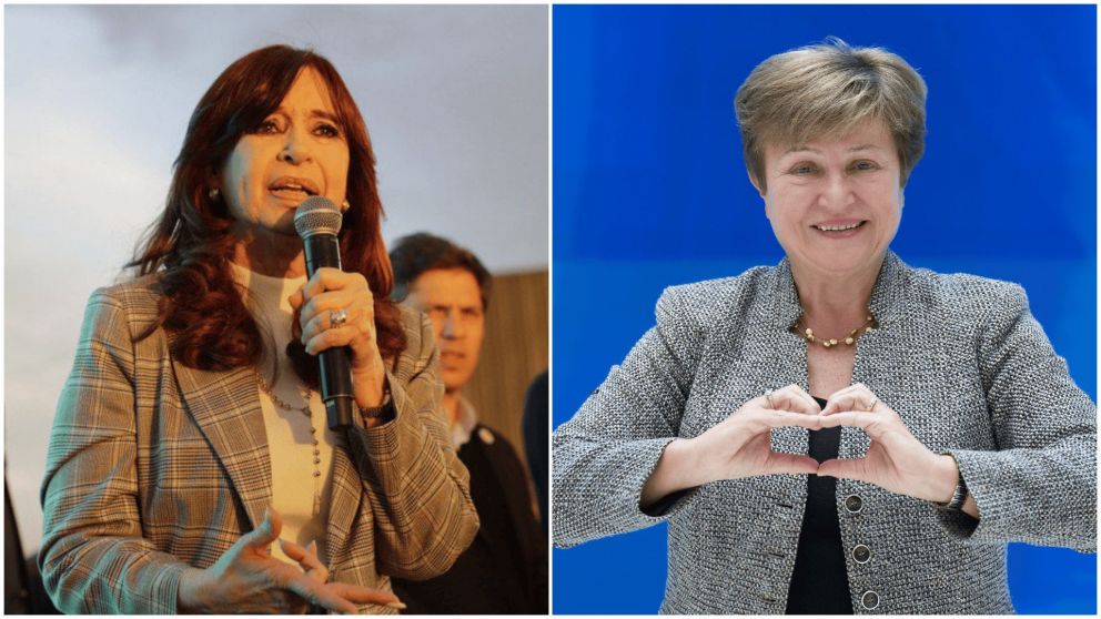 Cristina Kirchner apuntó contra la directora del FMI.