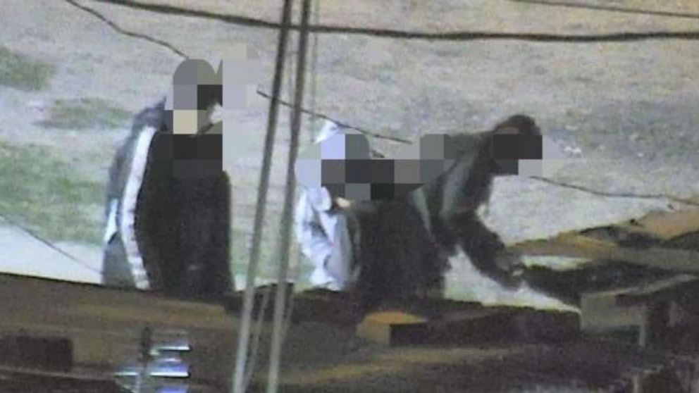 Así fueron captados los movimientos que realizaban los distintos delincuentes.