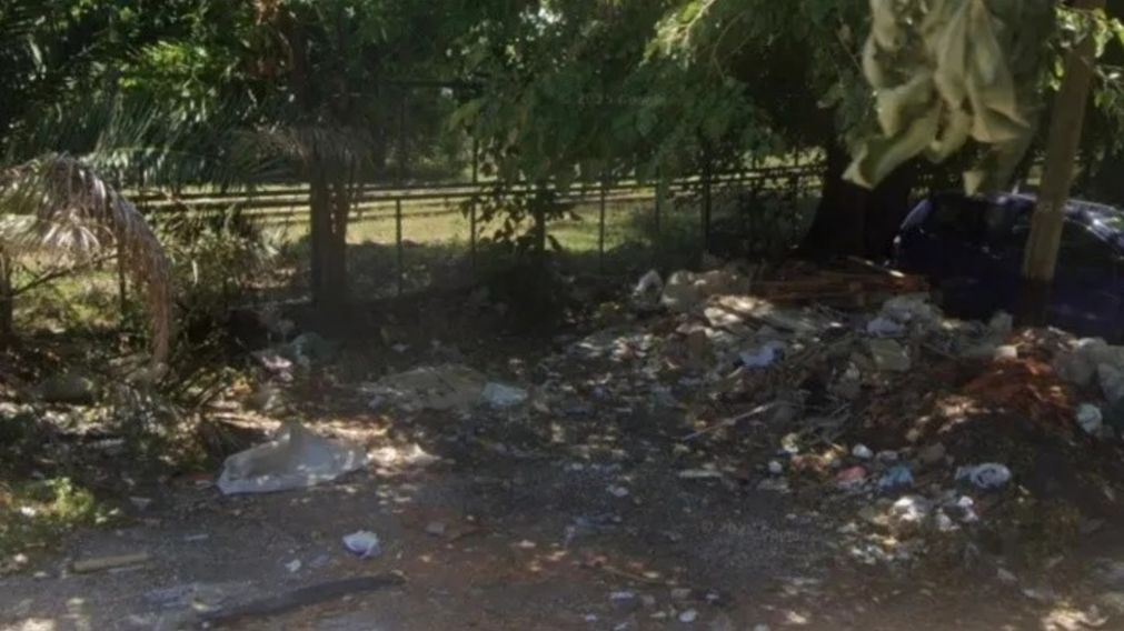 El basural en el que fue encontrado.