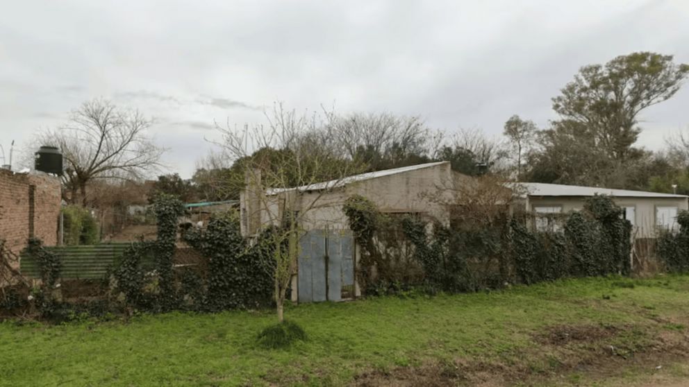 La casa donde fue asesinada la mujer.