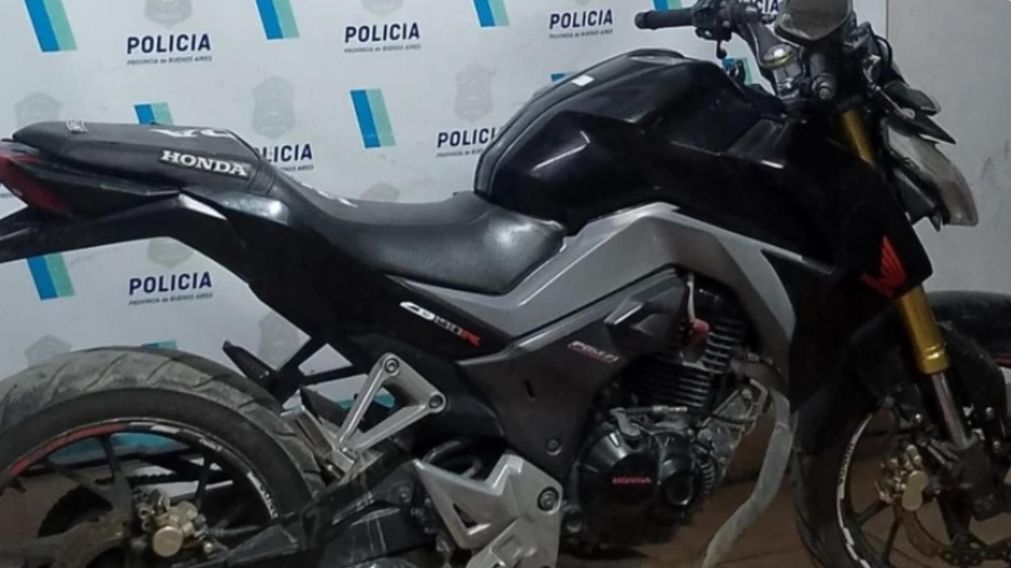 Esta es la moto que fue sustraída por los delincuentes. Crédito: 0223.