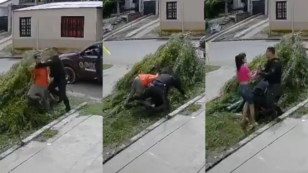 As� actuaron los agentes para detener al hombre.