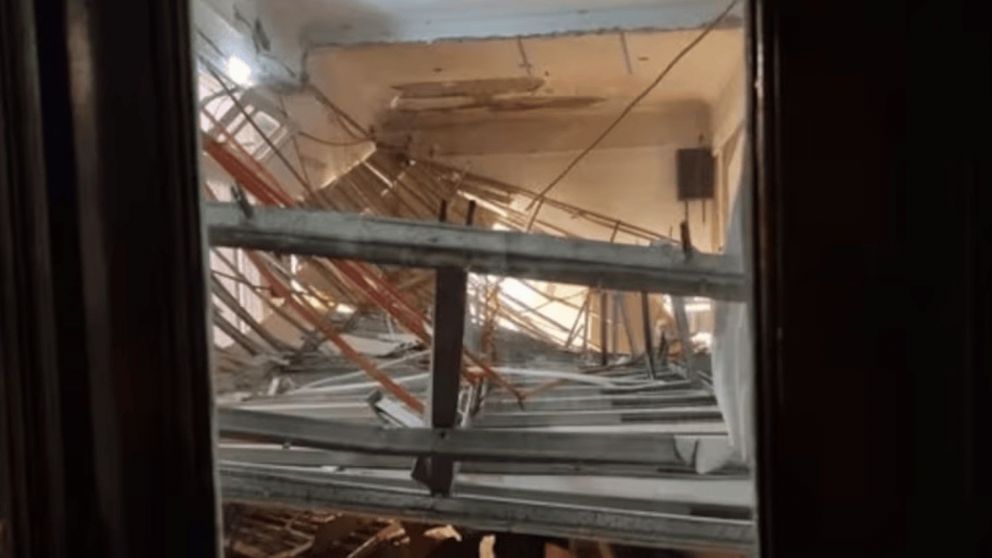 As� qued� el interior del sal�n de fiestas ubicado en el barrio porte�o de Caballito.