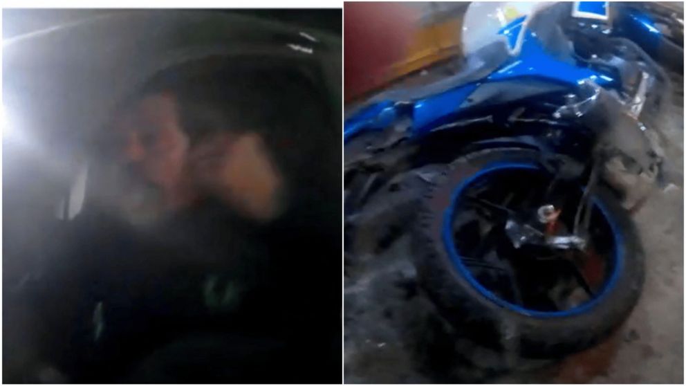 El denunciante grabó la violenta secuencia.