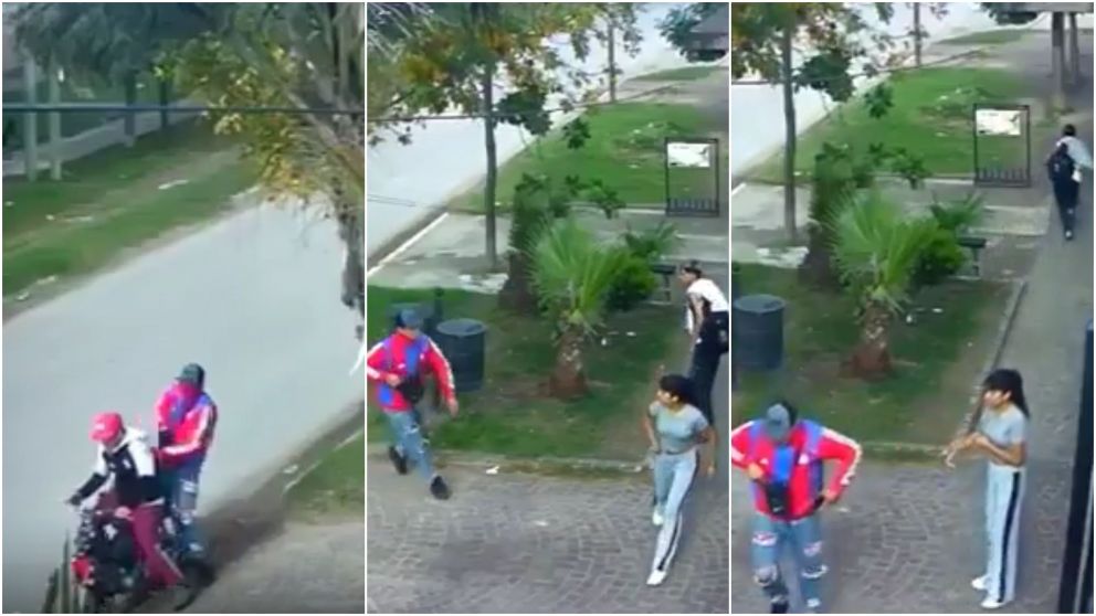 Una cámara de seguridad captó el hecho delictivo.
