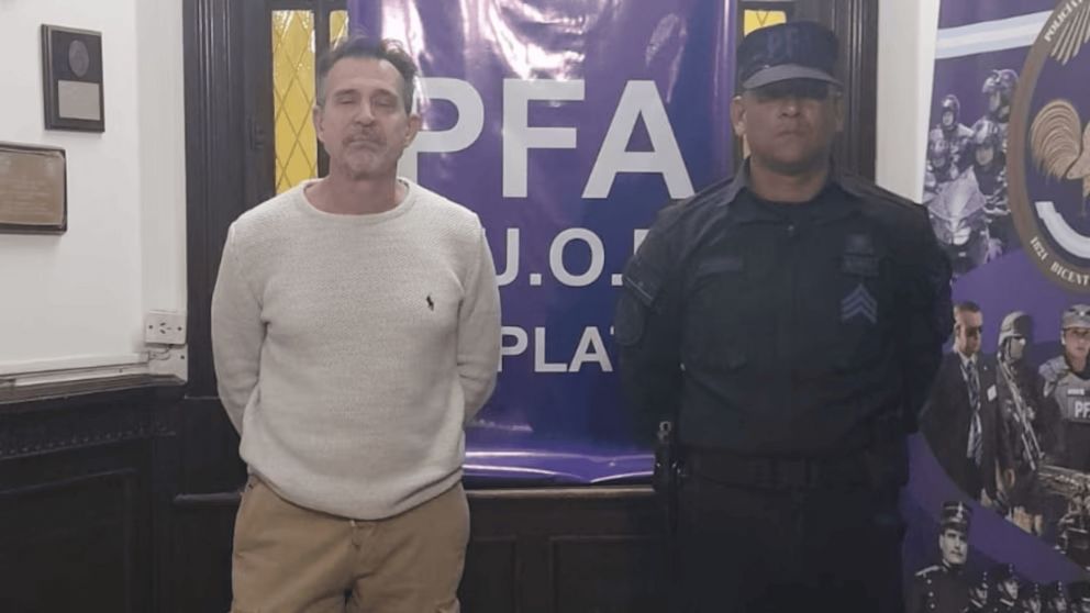 Aníbal Lotocki cuando quedó detenido.