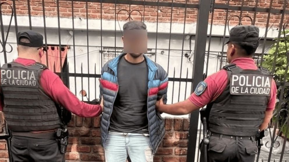 El detenido Matías Nahuel Pérez, de 27 años, tiene un amplio prontuario delictivo.