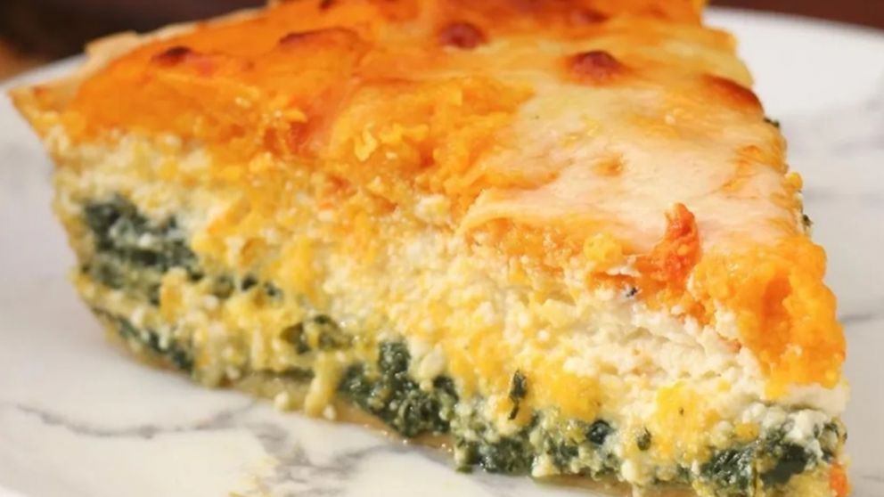 Receta de tarta tricolor con calabaza y espinaca: f�cil y deliciosa aprovechando que est�n baratas.