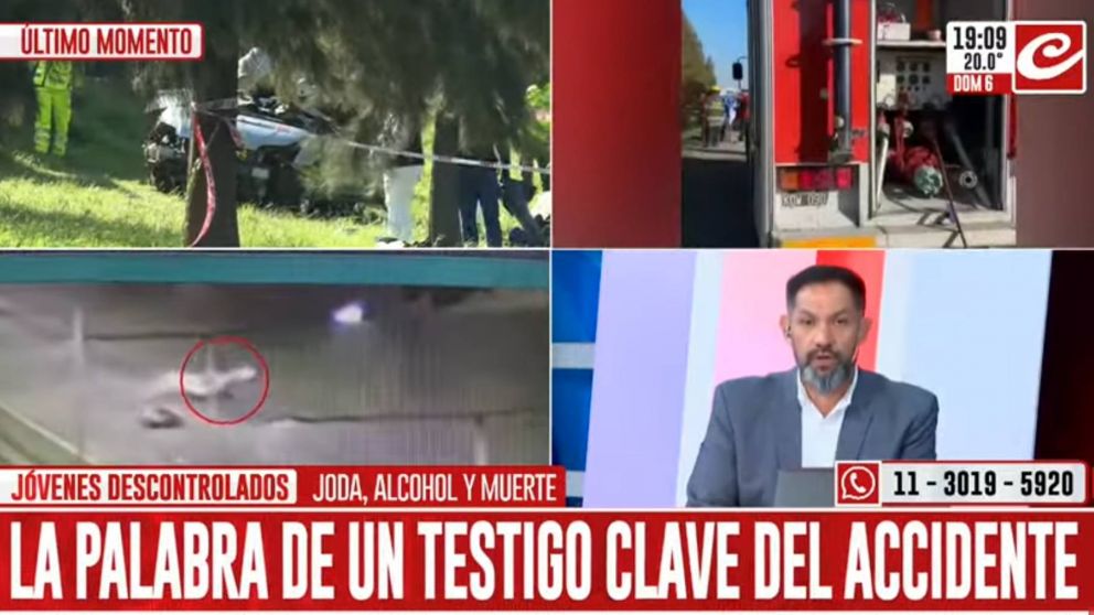 Un hombre se comunicó con Crónica para dar detalles del accidente fatal.