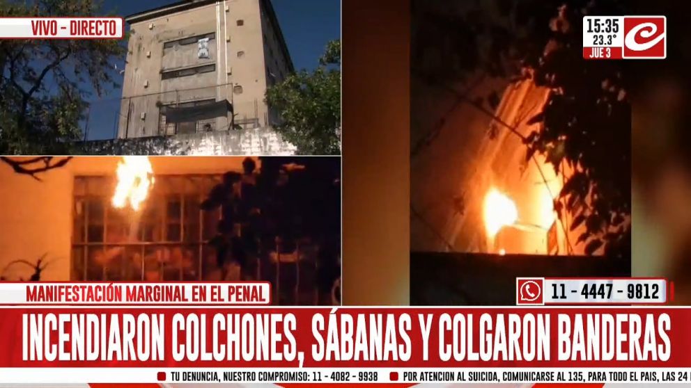 Se agrava el conflicto en el penal de Devoto.