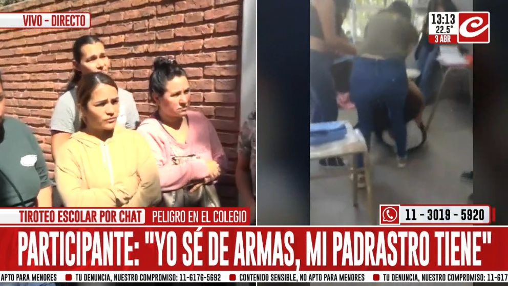 Peligro en el colegio.