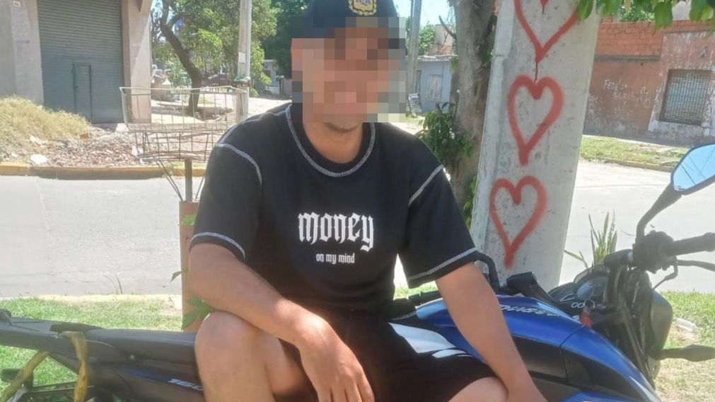 El acusado casi habr�a aplastado a su esposa con la moto.