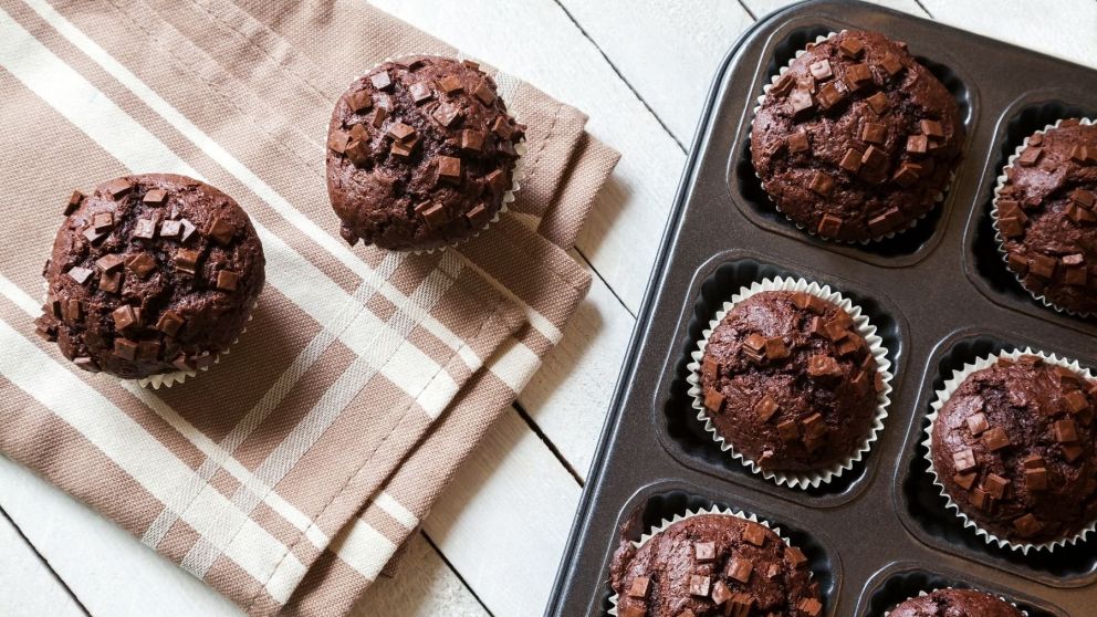 Los deliciosos muffins de chocolate, lo más buscado.