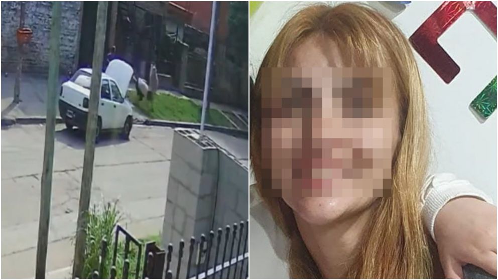 La mujer quedó filmada en otra salvaje agresión.
