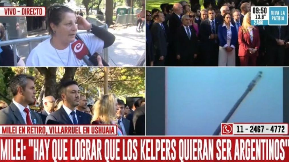 La esposa de un h�roe de Malvinas brind� un testimonio desgarrador.