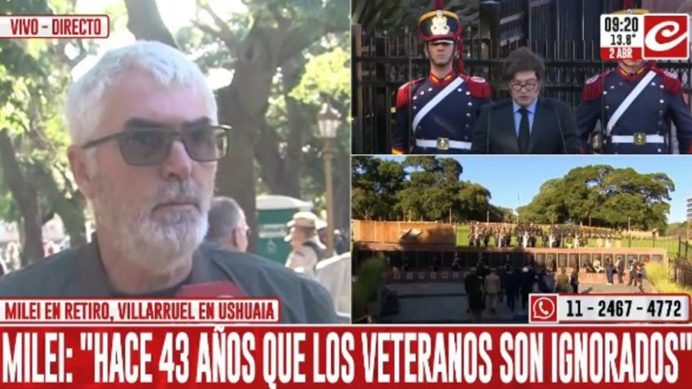 Veteranos de Malvinas denunciaron que no los dejaron participar del acto por el 2 de abril.