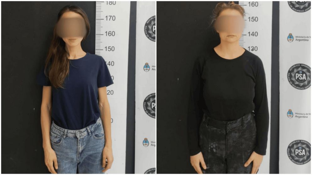 Dos de las mujeres detenidas en la causa por la presunta red de trata que lideraban ciudadanos rusos en Bariloche.