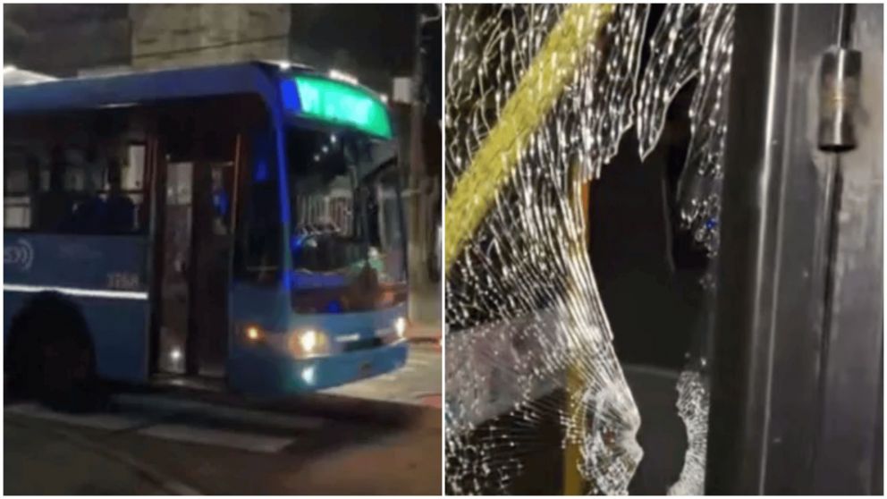 El colectivo recibió disparos de los motochorros que huyeron de una detención ciudadana.