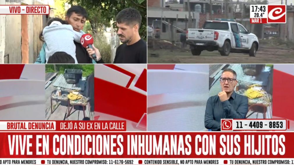 La dura historia de Juan y sus pequeños hijos.
